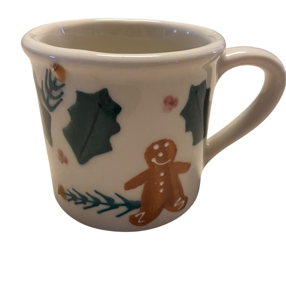 Hartstone Mug Christmas Gingerbread Man & Holly Holiday Vintage USA